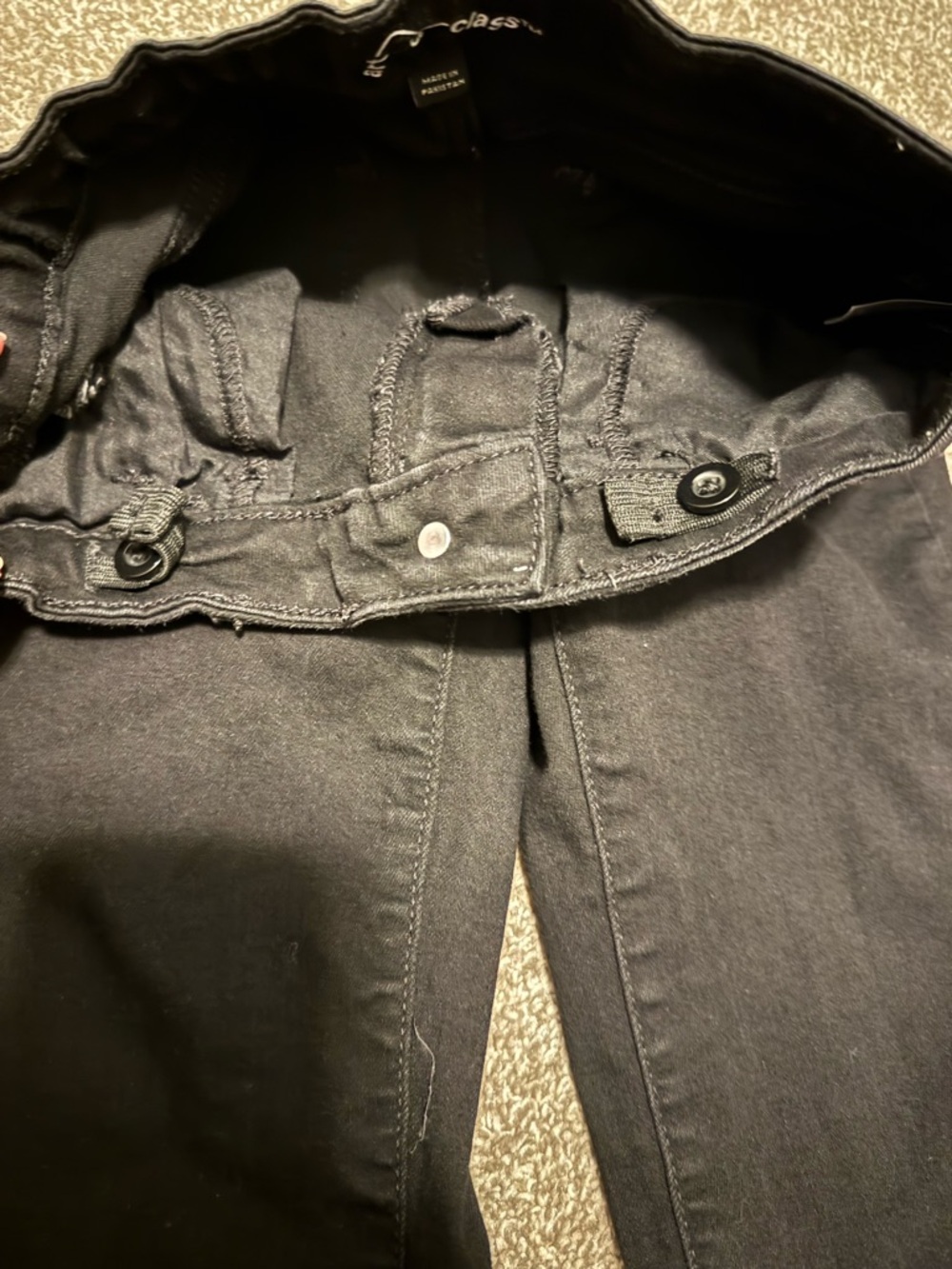 Set of 2 Art Class Girls Sz 8 Blue Jeans Black denim bow flare bell bottoms - Picture 15 of 16